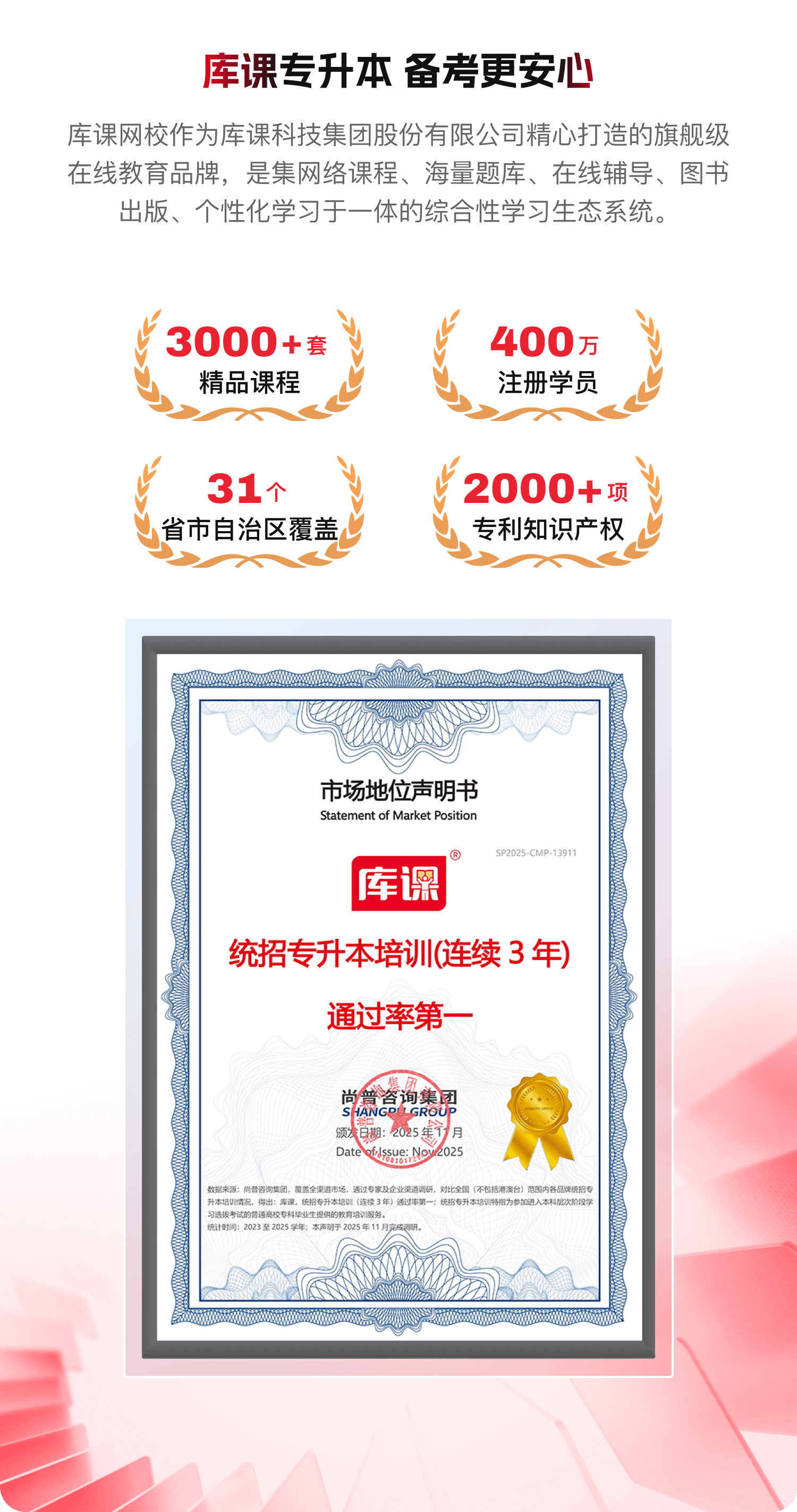 库课专升本 备考更安心